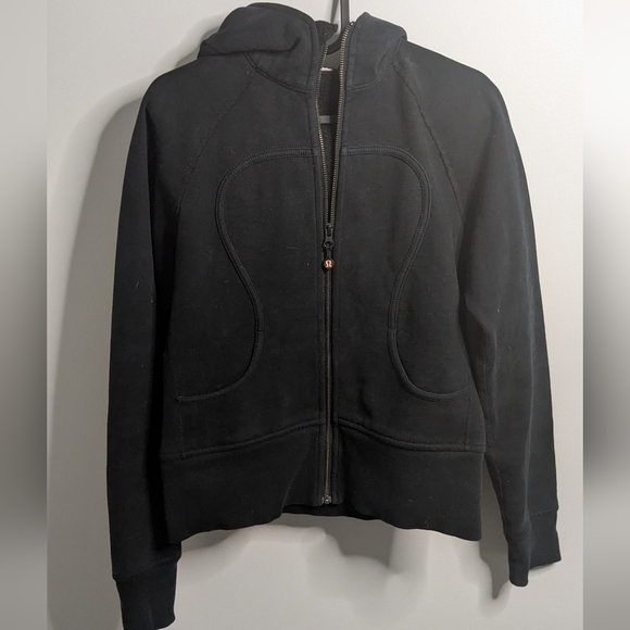VTG Lululemon Scuba Size 6 Full Zip Black - Picture 1 of 5